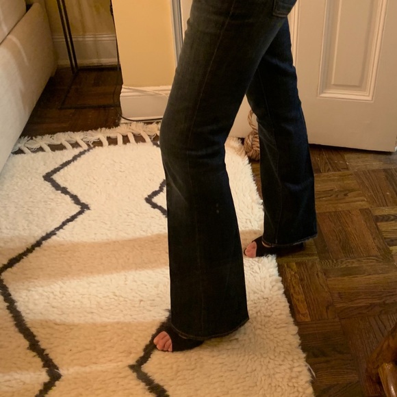 7 For All Mankind Flare blue jeans size 27 like New - Picture 13 of 16